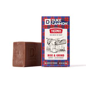 lot 36647 image: Duke Cannon x THERMOS Big Brick Bar Soap for Men, Rise & Grind Scent, Extra Large 10 oz Bar - Retail $9