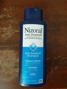 lot 36675 image: Nizoral Anti-Dandruff Shampoo with 1% Ketoconazole, 14 Fl Oz, Fresh Scent, Anti Fungal Shampoo - Retail $28
