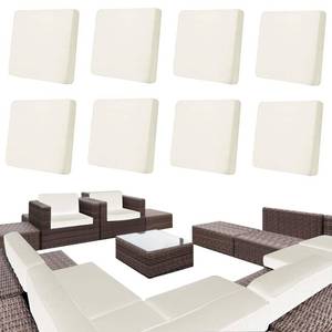 lot 36687 image: 8Pcs Patio Cushion Stretch Covers, Outdoor Cushion Cover Replacement, Yard Sofa Couch Slipcovers for Patio Furniture Cushion Covers, Outdoor Waterproof Soft Flexibility Protector-Beige - Retail $39