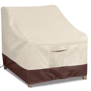 lot 36688 image: Patio Chair Covers For Outdoor Furniture Waterproof 600D Heavy Duty Oxford Chair Covers For Outdoor Furniture, Outdoor Patio Covers 38W x 31D x30H (1 Pack-BeigeBrown-Small) - Retail $23