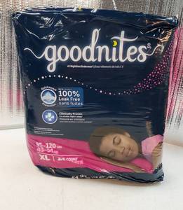 lot 36723 image: Goodnites Bedwetting Underwear for Girls, XL (95-120 lbs) - Retail $22