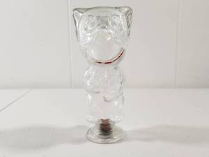 Felix the Cat Glass Figurine with Cork Stopper