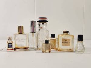 Collection of Perfume Bottles Including Chanel No. 5 and Novelty Figure Bottle