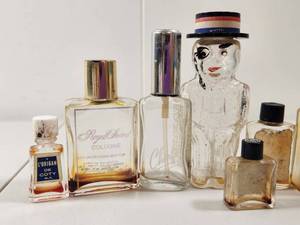 Collection of Perfume Bottles Including Chanel No. 5 and Novelty Figure Bottle
