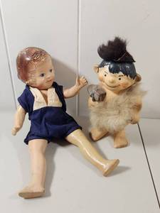lot 84 image: Antique R&B Arranbee & Cavemen Dolls