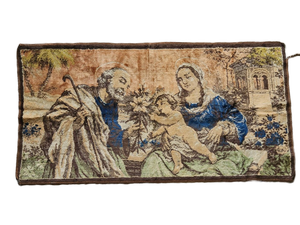 lot 90 image: Holy Family Velvet Tapestry
