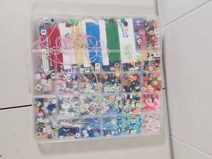 lot 179 image: Jewelry Making Bead Kit with Organizer Case