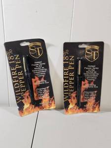 lot 185 image: WildFire 18% Pepper Spray Pen Set - 12 oz Personal Defense