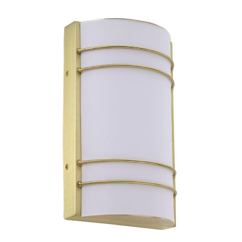 lot 45514 image: Laite Lumens Modern LED Wall Lamp,12.25 Dimmable Vanity Light Fixture,19W 1750LM 3000K, High CRI 90 for House Porch Patio Outside Deck Garage Yard Front Door Garden Home (Brushed Gold) - Retail $50