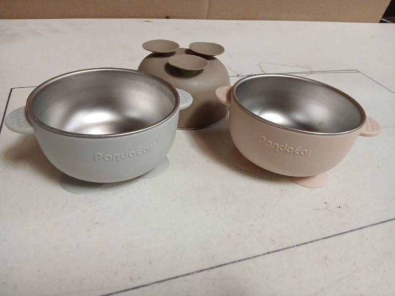 lot 58292 image: Pandear Stainless Steel Baby Bowls Set - Retail $15