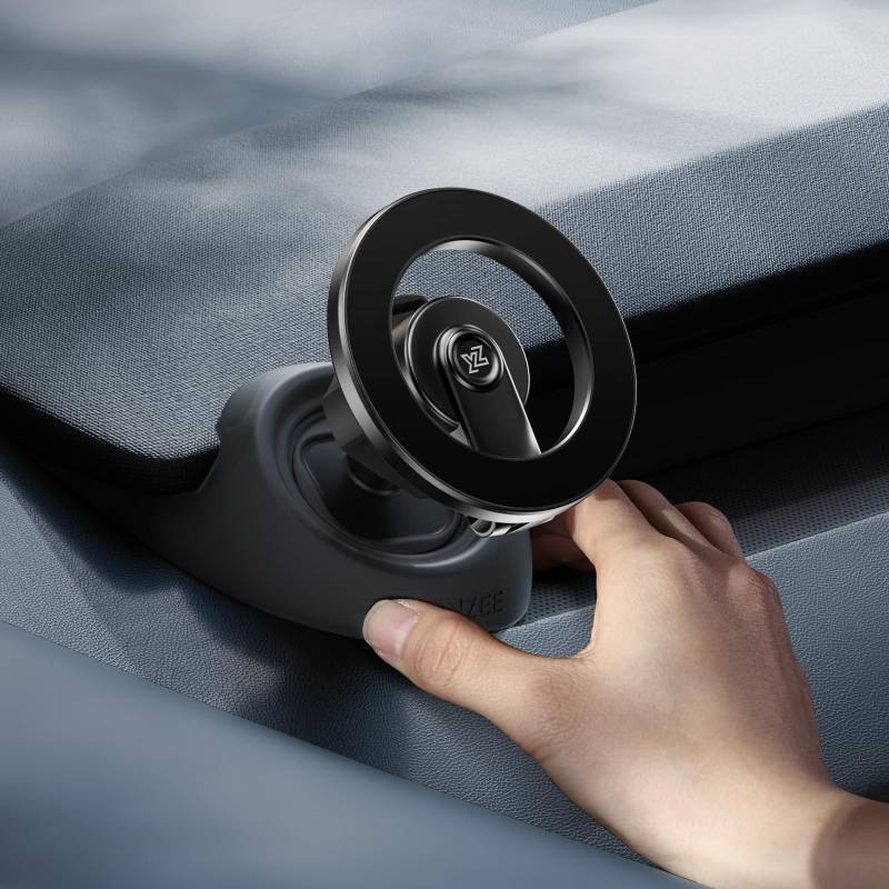 lot 58314 image: YONZEE Magnetic Phone Mount for Tesla Model Y Juniper 2024-2026 & Model 3 Highland, Dashboard Hidden Design, 360° Rotatable Car Holder, Stable Anti-Shake Mount, Does Not Block View, Easy to Install - Retail $25