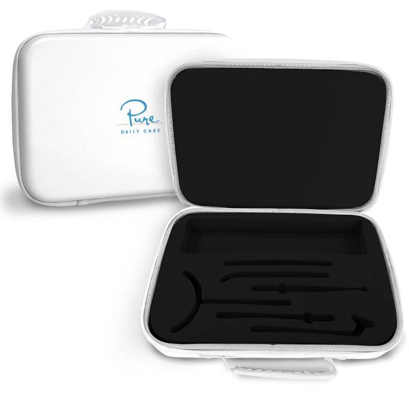 lot 43604 image: NuDerma Official Carrying Case for High Frequency Wand - Holds All Attachments - Portable for Travel - Compatible with All Nuderma Models - Padded Storage and Travel Case - Retail $32