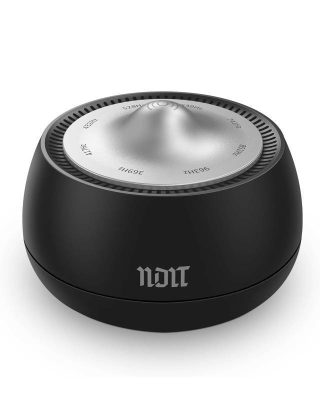 lot 43625 image: Portable Electronic Tibetan Singing Bowl, 8 Healing Frequencies (396-963Hz), AutoManual Mode, Vibration & Timer - USB-C Rechargeable Meditation Device for Yoga, Relaxation, Reiki, Best Gift Choice - Retail $90