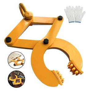 lot 3962 image: CooTentler 6090lbs Pallet Puller Clamp Heavy Duty Steel Single Scissor for Pulling Pallets, Woods, Trees, 8 Inches Bigger Jaw Opening Pallet Grabber - Retail $57