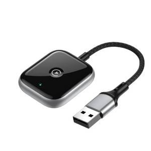 lot 29359 image: Wireless CarPlay Adapter for Apple CarPlay, Easy to Upgrade Wired CarPlay to Wireless, Instant Connectivity, Super Mini Car Play Dongle for iPhone Fit for Cars with Built-in CarPlay (Black) - Retail $30