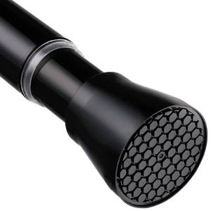 lot 29364 image: Black Spring Tension Curtain Rod 28-52 Inches, 78 Diameter Adjustable Shower Curtain Rod No Drill, Anti-slip Heavy Duty Spring Curtain Rod for Windows Bathroom Kitchen Closet Doorway - Retail $13