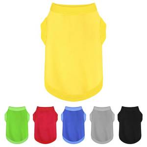 lot 29375 image: Elevate Your Dogs Fashion Quotient with Colorful and Breathable Sleeveless Cotton Shirts Perfect Pet Apparel for Small to Medium Dogs Yellow S - Retail $6