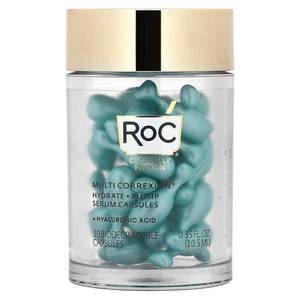 lot 29377 image: Multi Correxion, Hydrate  Plump, Night Serum Capsules, Fragrance-Free, 30 Biodegradable Capsules, RoC Y - Retail $35