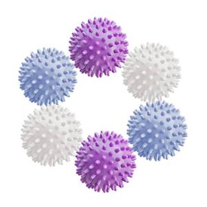 lot 29378 image: Cofimkate 6Pcs Small Dryer Balls, 2.36 Inch Reusable Laundry Balls for Washer & Dryer, Fabric Softener Alternative, Anti-Wrinkle & Pet Hair Remover Laundry Essentials - Retail $4