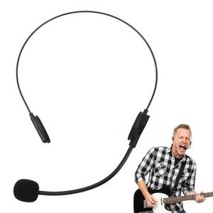lot 41867 image: Fake Headset, Head Microphone Costume Prop for Rockstar Costume, Headset Microphone Prop for Halloween Cosplay Music Party (Black) - Retail $7