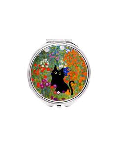 lot 41894 image: 3 Compartments Detachable Mini Pill Case for Purse Pocket, Travel Pill Organizer, Small Portable Metal Pill Box with, Three Times a Day Pill Container for Children, Men and Women - Cat in The Flowers - Retail $13