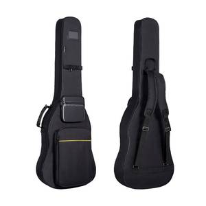 lot 43929 image: PPOPPO 39 40 Inch Electric Guitar Bag, 0.35 Inch Thick Padding Electric Guitar Case, Waterproof & Shockproof Gig Bag with Multi-Pocket, Adjustable Shoulder Straps & Neck Strap, Black - Retail $25