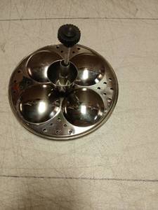 lot 43948 image: Stainless Steel 4-Tier Idli Maker with Induction Base  Idli Stand & Steamer Indian Kitchen Item Gift Item Pack of 1 (16 Idli 4 Plates) - Retail $15