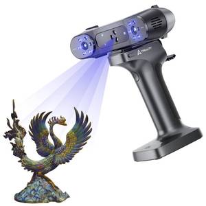 Creality CR-Scan Raptor 3D Scanner for 3D Printing, 60fps Multiple-Line Blue & NIR Consumer Handheld Scanner 0.02mm Accuracy, Anti-Shake Tracking, 24-Bit Fast Full-Color Scanning for Windows macOS - Retail: $950