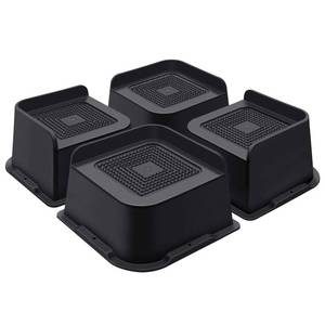 lot 43975 image: ANNKUT Bed Risers 3 Inch Heavy Duty, Furniture Risers for Bed Desk Table Sofa Couch,Oversized Bed Lifts Risers,Support up to 5000 Lbs(4 Pack Black) - Retail $20