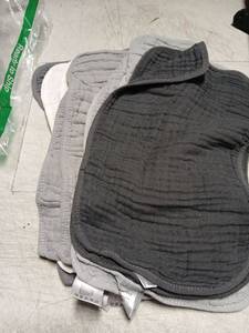 lot 43979 image: Yoofoss Muslin Burp Cloths for Baby 8 pack Pack 100% Cotton Baby Washcloths for Boys Girls Large 20X10 Super Soft and Absorbent Gradient Grey - Retail $23