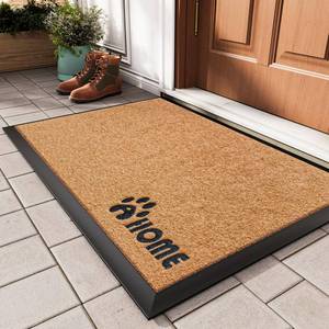 lot 43998 image: YDKGL Dirt Trapping Outdoor Welcome Mats, 17x30 Durable Non-Slip Door Mat Outside Entrance, Low Profile Easy Clean Doormat for Patio Porch Front Indoor Entryway, Brown - Retail $25
