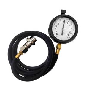 lot 48856 image: Diesel Fuel Pressure Tester Gauge Assembly TU-32-6 6.6L,Fits for GM Duramax Diesel Fuel System Test Kit, with Quick Coupler (30 inHg - 15 PSI, 6FT) - Retail $59