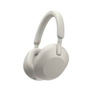 Sony WH-1000XM5 Premium Noise Canceling Headphones, Auto NC Optimizer, 30-Hour Battery, Alexa Voice Control, Silver - Retail: $248
