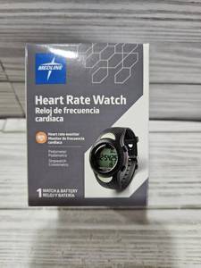 lot 29392 image: Medline Digital Heart Rate and Pedometer Watch, Water-Resistant Version, 1 Each - Retail $28