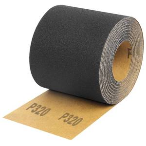 lot 29419 image: Shineboc 320 Grit Sandpaper Roll, 3-23 Wide 11 Yard Wet Dry Silicon Carbide Longboard Sand Paper for Automotive Metal Wood Sanding Polishing - Retail $14