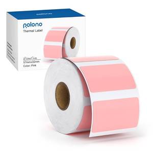 lot 29424 image: POLONO Genuine 2.25x1.25 Direct Thermal Label, Self-Adhesive, Perforated Stickers for Address, Barcode, Adhesive Multipurpose Compatible with PL80E, PL70E and PL60 Label Printer (1000 Labels, Green)