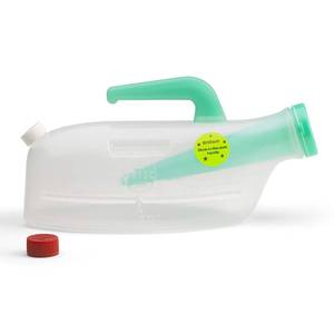 lot 32279 image: URSEC Spill Proof and Anti-Reflux Male Urinal - For Elderly, Disabled, and Other Therapeutic Uses. - Retail $68