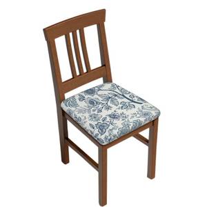 lot 32284 image: Granbey Blue Floral Seat Covers for Chairs Navy Blue Flower Dining Chair Covers Set of 2 Chinoiserie Kitchen Chair Covers Stretch Vintage Flower Chair Slipcovers Protector for Kitchen Office - Retail $17