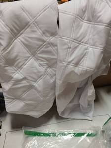 lot 32300 image: Yoofoss Waterproof Crib Mattress Protector 2 Pack, Quilted Crib Mattress Pad Cover Ultra Soft and Breathable, Machine Washable Toddler Mattress Protector for Standard Baby Crib Size 52x28 - Retail $20