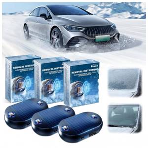 lot 32304 image: ptoso 3PCS Electromagnetic Anti-Freezing Device - Car Interference Antifreeze Device, Electromagnetic Snow Melter Car Defroster - Solar & Rechargeable, Safe for Car Electronics, Easy to Install - Retail $7