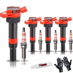 lot 44008 image: GBTAD Set of 4 Ignition Coil Pack and Platinum Spark Plug for 1.8L 2.0L L4 2011-2019 Hyundai Elantra GT Coupe Tucson Kia Forte Soul Replaces UF651 C1804 - Retail $50