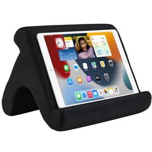 lot 44032 image: SAMHOUSING Tablet Pillow Stand - 3 Viewing Angles, Compatible with Tablets, Phones & iPad Pro 9.7, 10.5, 12.9 Air Mini 4, Kindle, E-Reader & Books (Black) - Retail $17