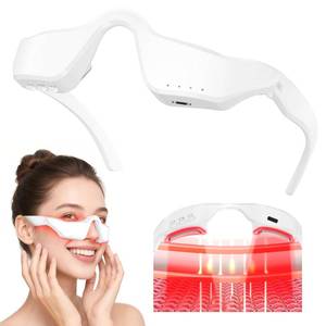 lot 44071 image: Smart Eye Massager Glasses - Red Light Therapy with Microcurrent, Heat & Vibration, for Eye Bags Dark Circles Puffiness Wrinkles Fine Lines Eye Strain Gift for Women & Men 5 in 1