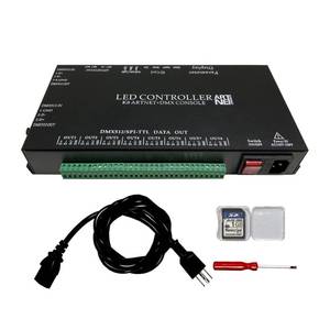 lot 44101 image: CANRIA K8 ARTNETDMX Console LED Controller, Suitable for SPI and DMX512 LED Light, Online Offline, Addressable Programmable, 1G SD Card with 96 Program Modes and Offline Software. - Retail $99