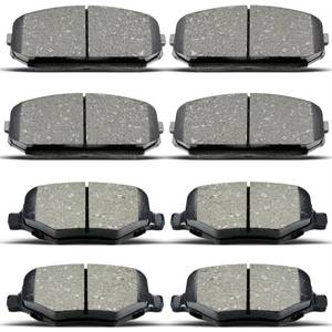 lot 44102 image: DYZJKWJW D1258 D1377 Front Rear Ceramic Brake Pads Set Fit For 2011-2014 Ford Edge,For 2011-2015 Lincoln Mkx (8 pcs) - Retail $40