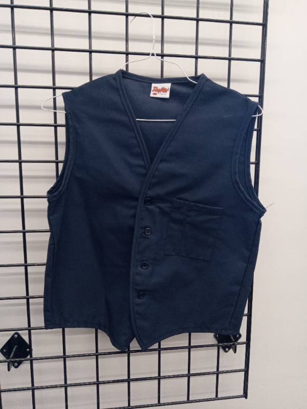 lot 66487 image: Dotstar Navy Blue Button-Up Vest