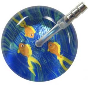 lot 75006 image: Ultrascope Stethescope Head with Goldfish pattern (Head Piece ONLY)  - Retail $115