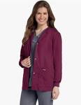 APPEARS NEW - Scrub Zone Medical Snap Front Jacket (Size Small) Style 75121 Wine