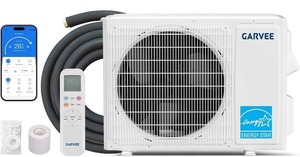 lot 201423 image: Retails for $450 Garvee18000 BTU 21 SEER2 Ductless Mini Split AC & Heat Pump OUTDOOR UNIT ONLY