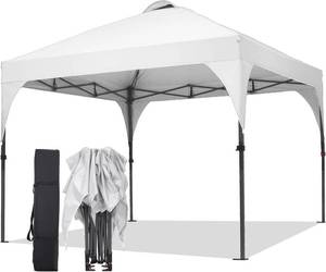 lot 301436 image: Pop Up Canopy, 10x10 FT Instant Outdoor Canopy Tent with Carrying Bag, 3 Adjustable Heights - Portable for Event, Parties, Camping and More Outdoor Activities